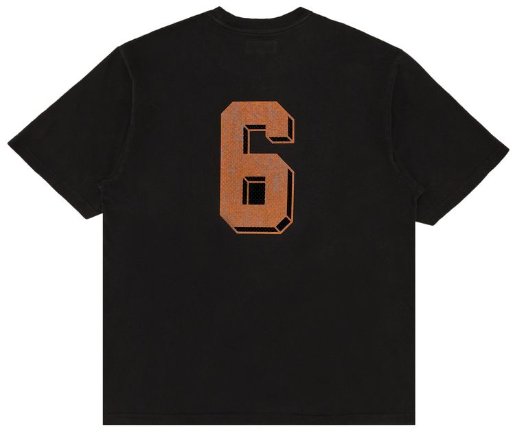 Supreme Flocked Washed Short Sleeve Top Black