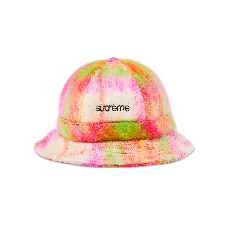 Buy Supreme Mohair Plaid Bell Hat 