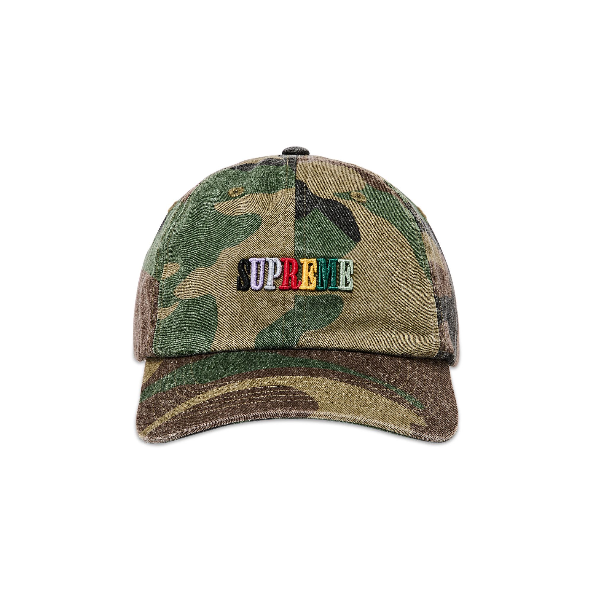ブランド品専門の Buy SS25H32 - Camo' 'Woodland 6-Panel Dye Pigment Supreme 帽子