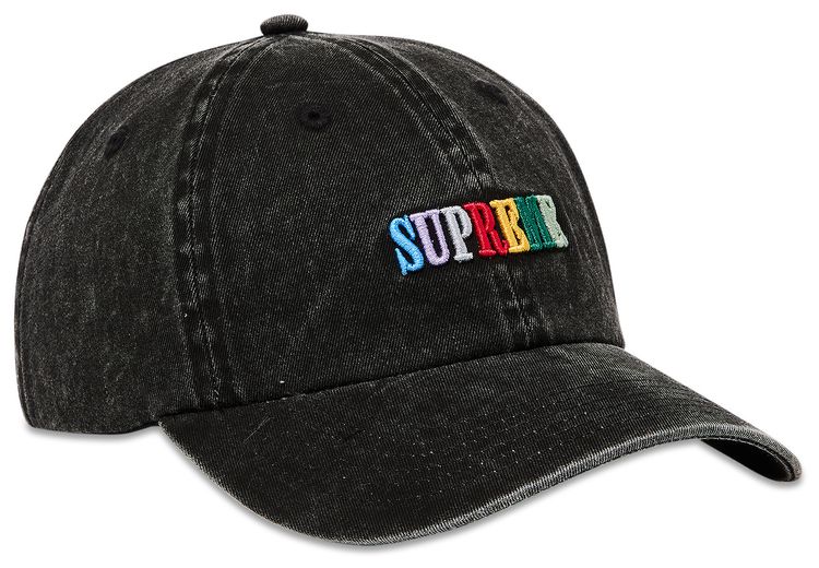 Supreme Pigment Dye 6 Panel Black