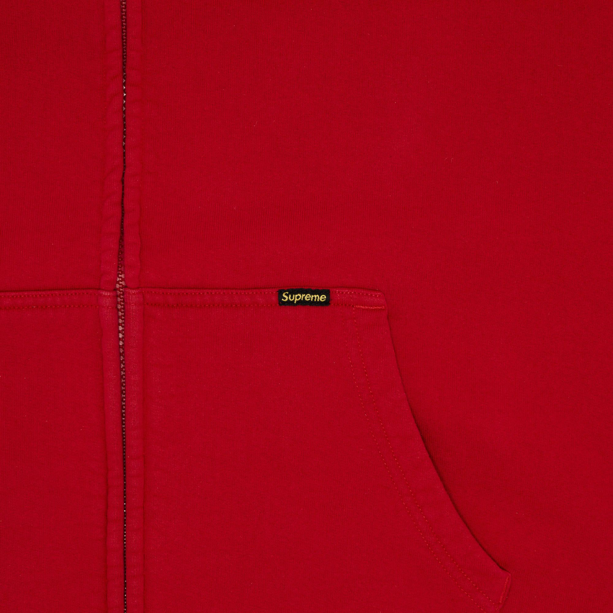 Buy Supreme Work Zip Up Hooded Sweatshirt 'Red' - SS25SW59