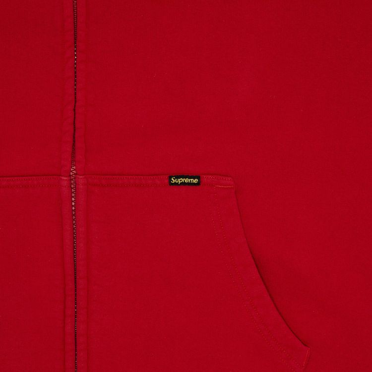 Supreme Work Zip Up Hooded Sweatshirt Red