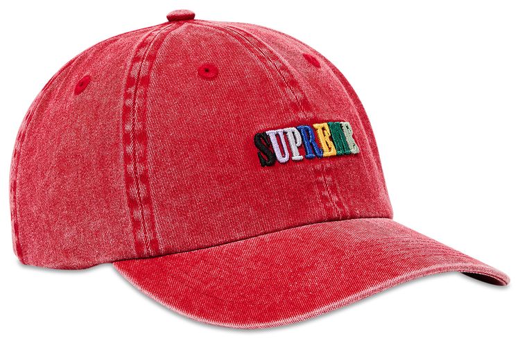 Supreme Pigment Dye 6 Panel Red