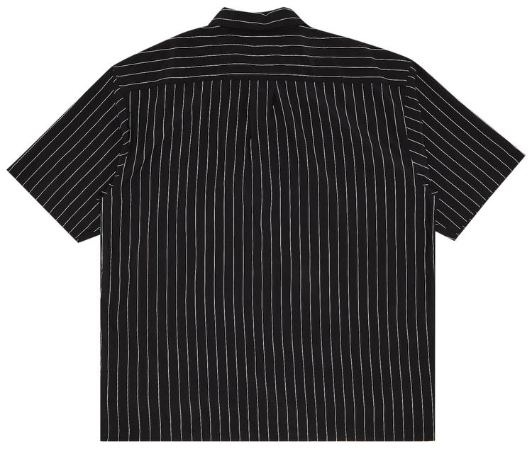 Supreme Stripe Short Sleeve Pajama Shirt Black