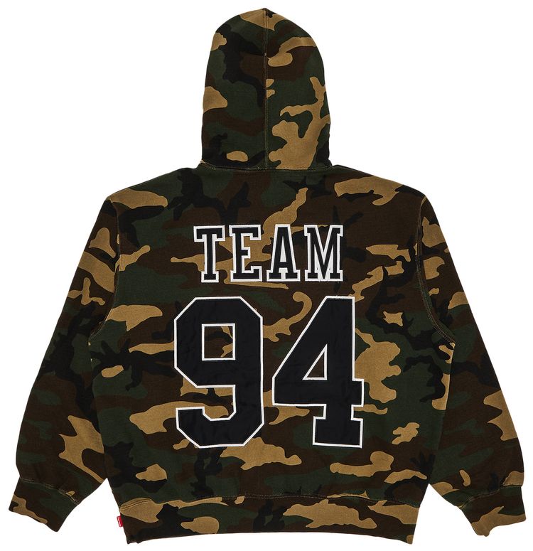 Supreme Team 94 Hooded Sweatshirt Woodland Camo