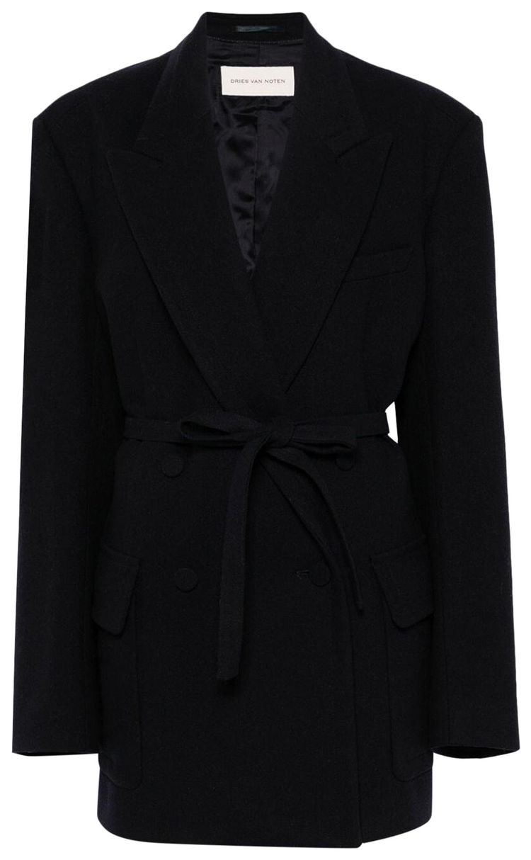 Dries Van Noten Bless Embroidered Jacket Navy