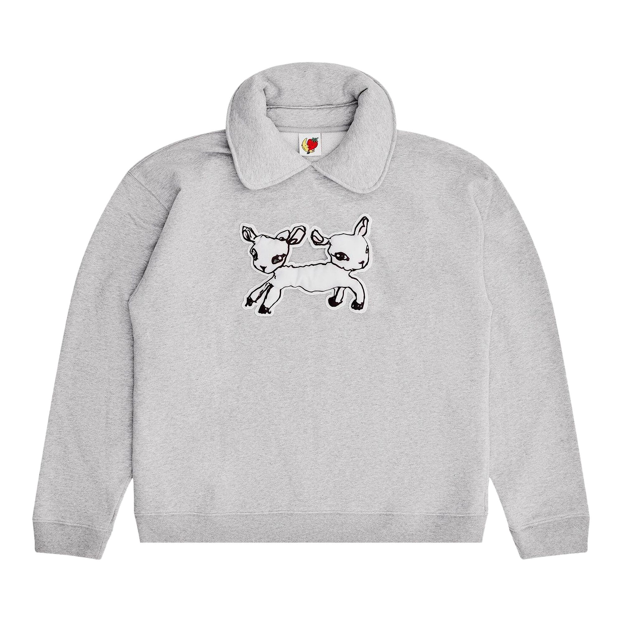 Buy Sky High Farm Workwear Padded Collar Crewneck 'Grey