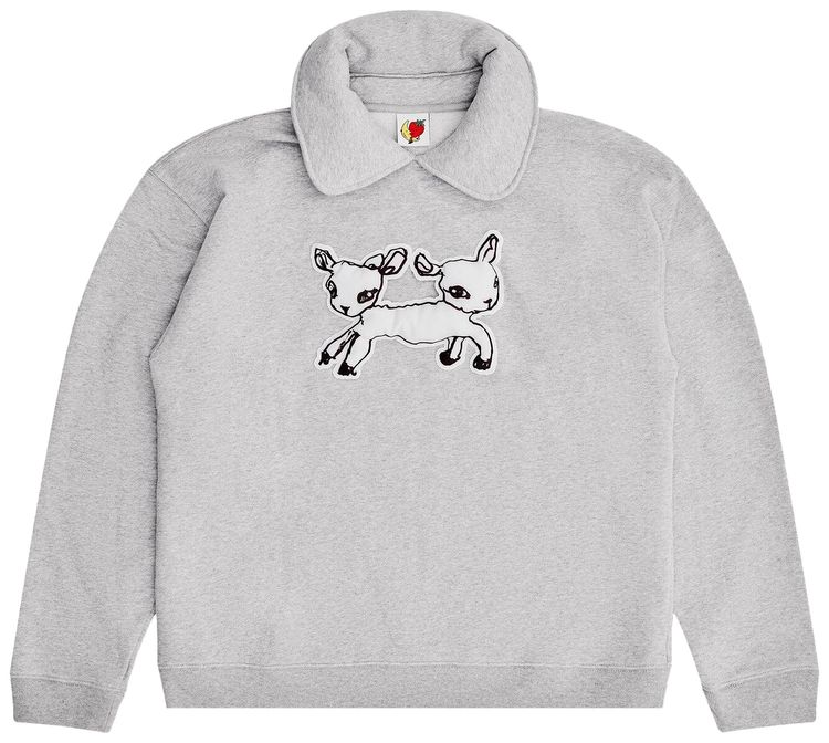 Sky High Farm Workwear Padded Collar Crewneck Grey