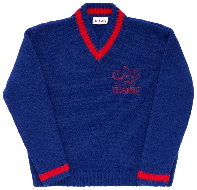 Thames PG Knit Mohair Sweater Prussian Blue