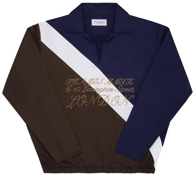 Thames Sache Drill Top BlueBrown