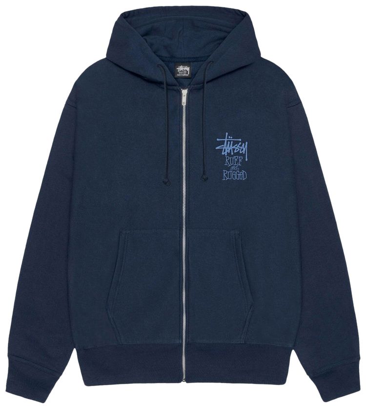 Stussy Well Suited Zip Hoodie Navy