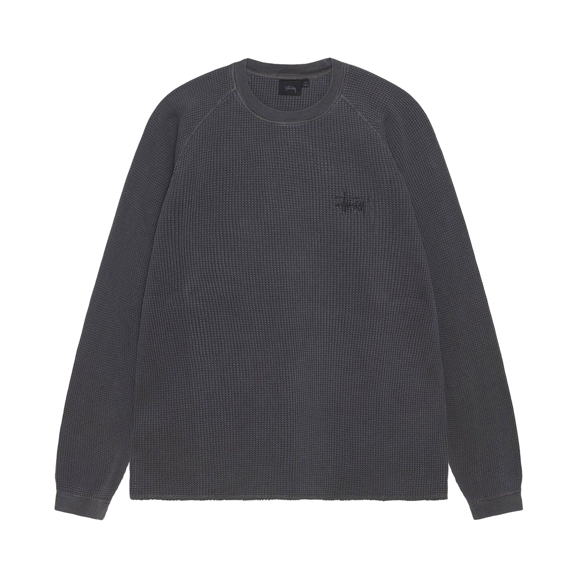 Buy Stussy Basic Thermal 'Washed Black' - 1140356 WABL | GOAT