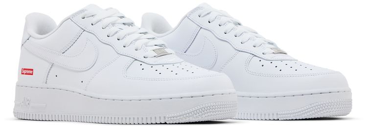 Supreme x Air Force 1 Low Box Logo   White