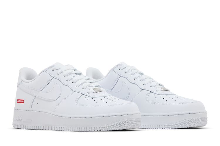 Size Supreme x Nike Air Force Low 'Box Logo White'