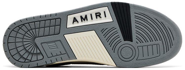 Amiri Skel Top Low Varsity   Grey Black