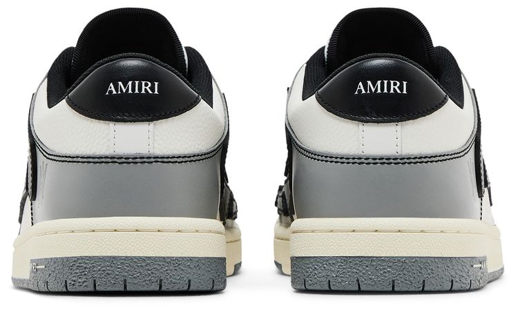 Amiri Skel Top Low Varsity   Grey Black