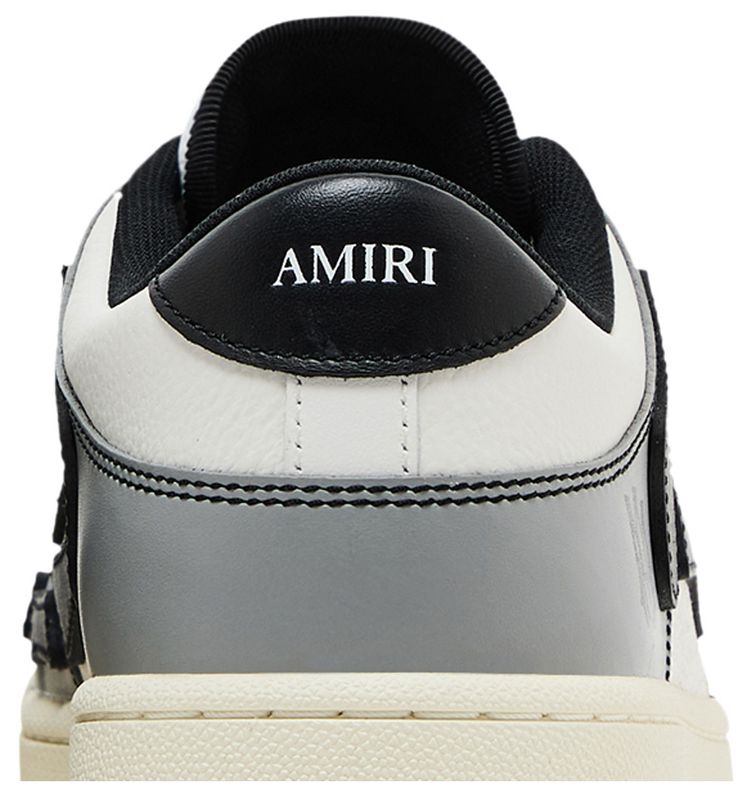 Amiri Skel Top Low Varsity   Grey Black