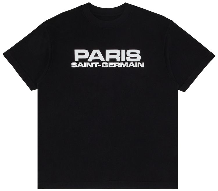 GOAT Exclusive Paris Saint Germain Block Logo T Shirt Black