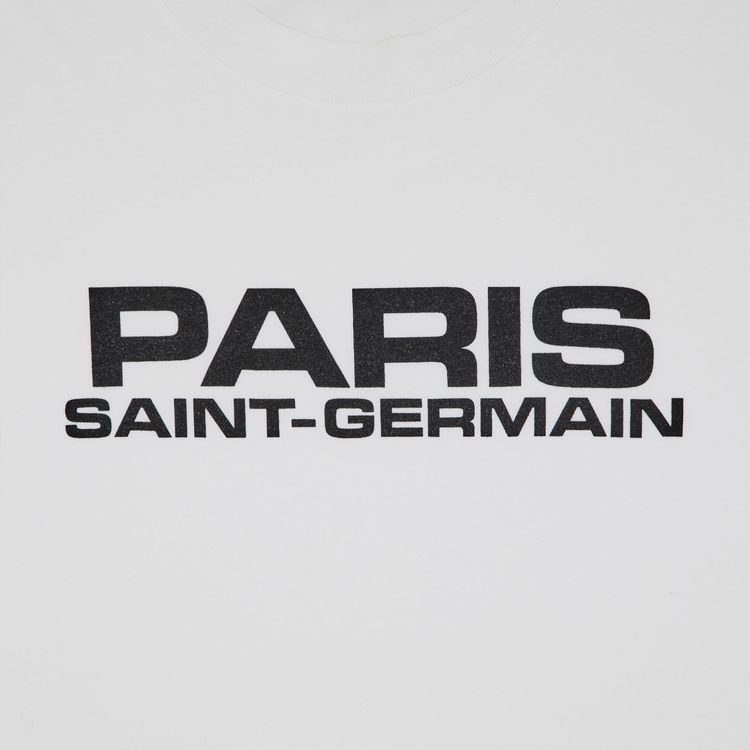 GOAT Exclusive Paris Saint Germain Block Logo T Shirt White