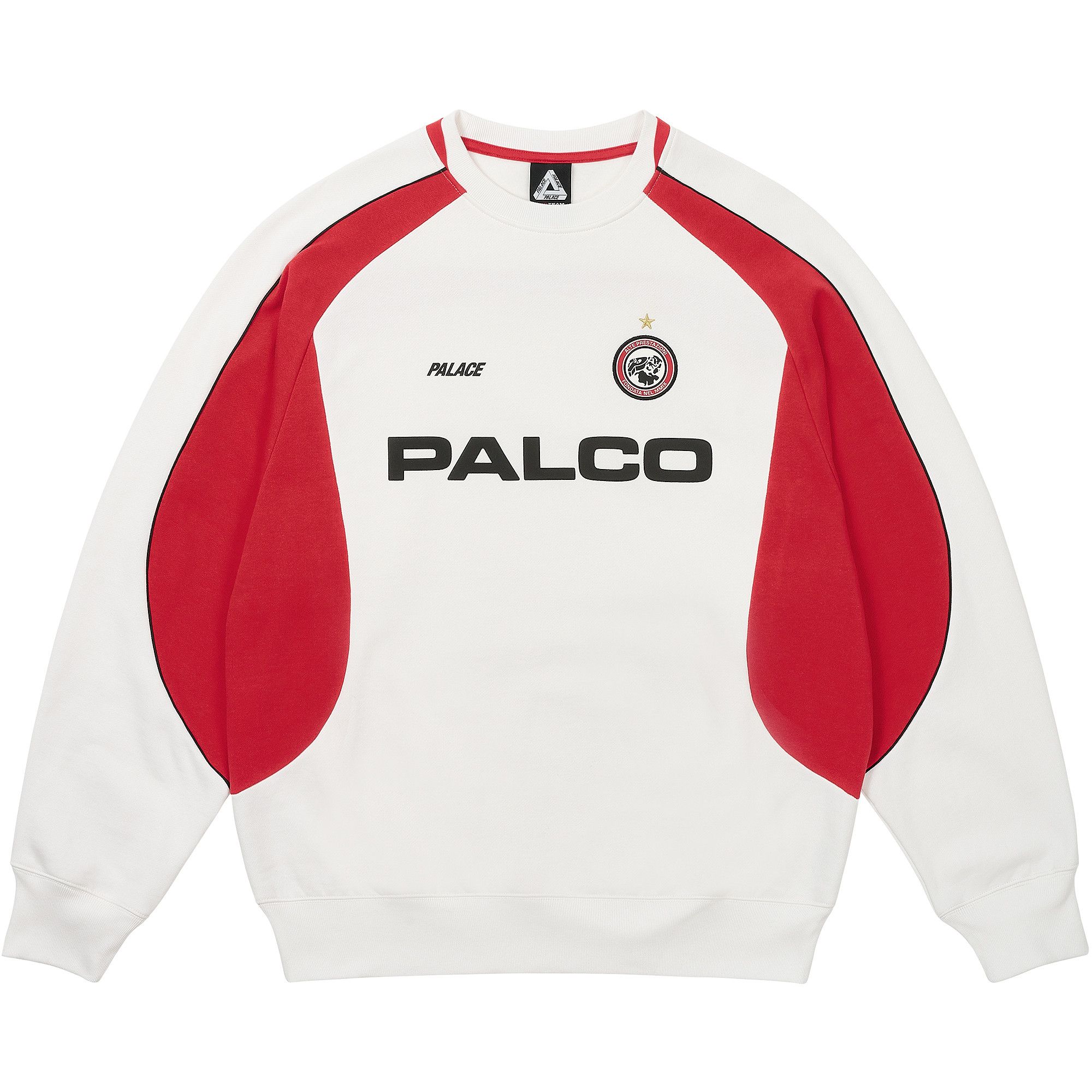 PALACE PRO TEAM サッカージャージMサイズ ホワイト/レッド Buy Palace Pro Team Palco Crew 'White' - P28CS084 | GOAT