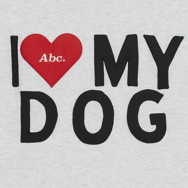 Advisory Board Crystals I Love My Dog Ring Tee Grey