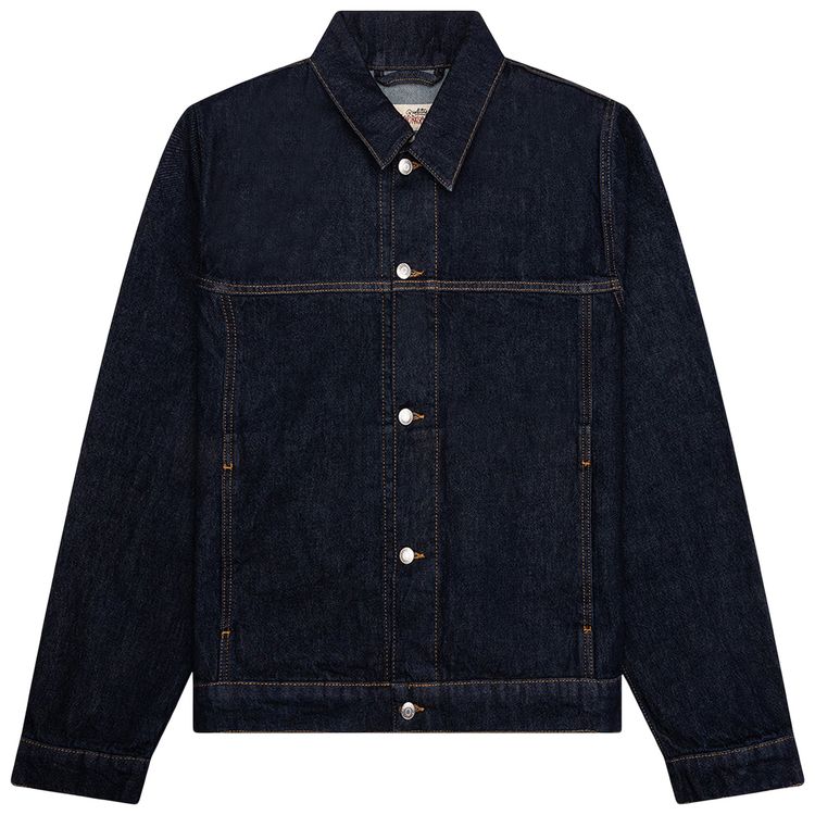 Stussy Trucker Denim Jacket Rinsed Indigo