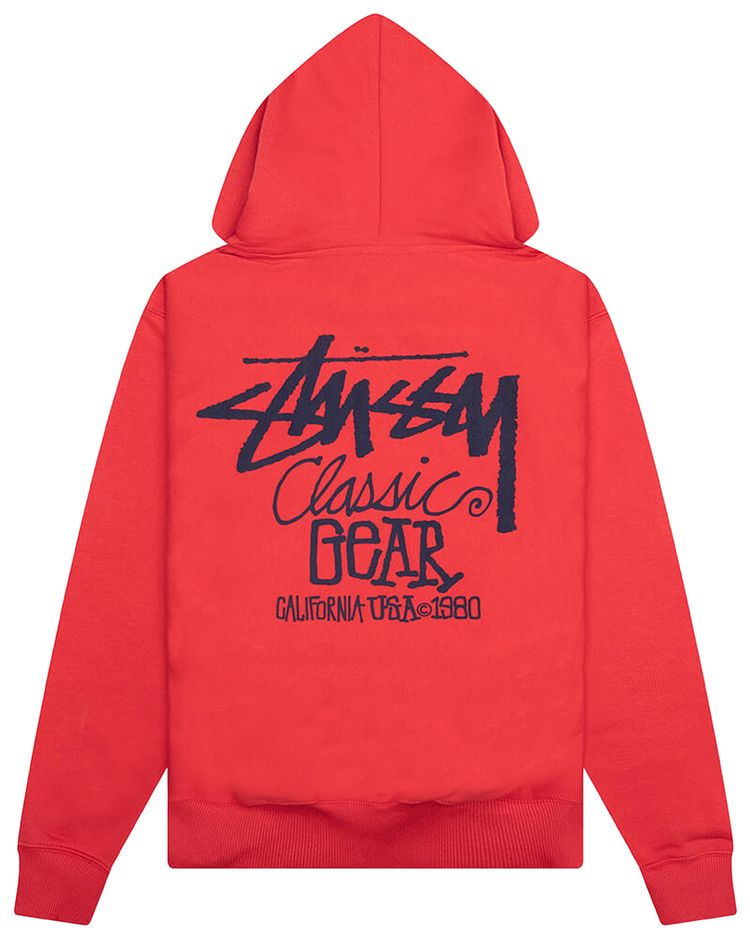 Stussy Classic Gear Hoodie Cayenne