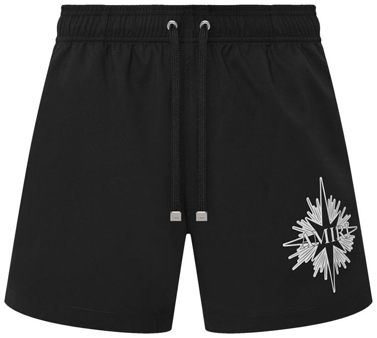 Amiri Starburst Swim Trunk Black