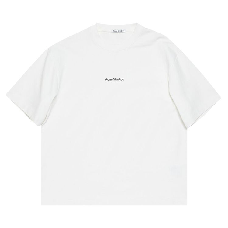 Acne Studios Stamp Logo T Shirt Optic White