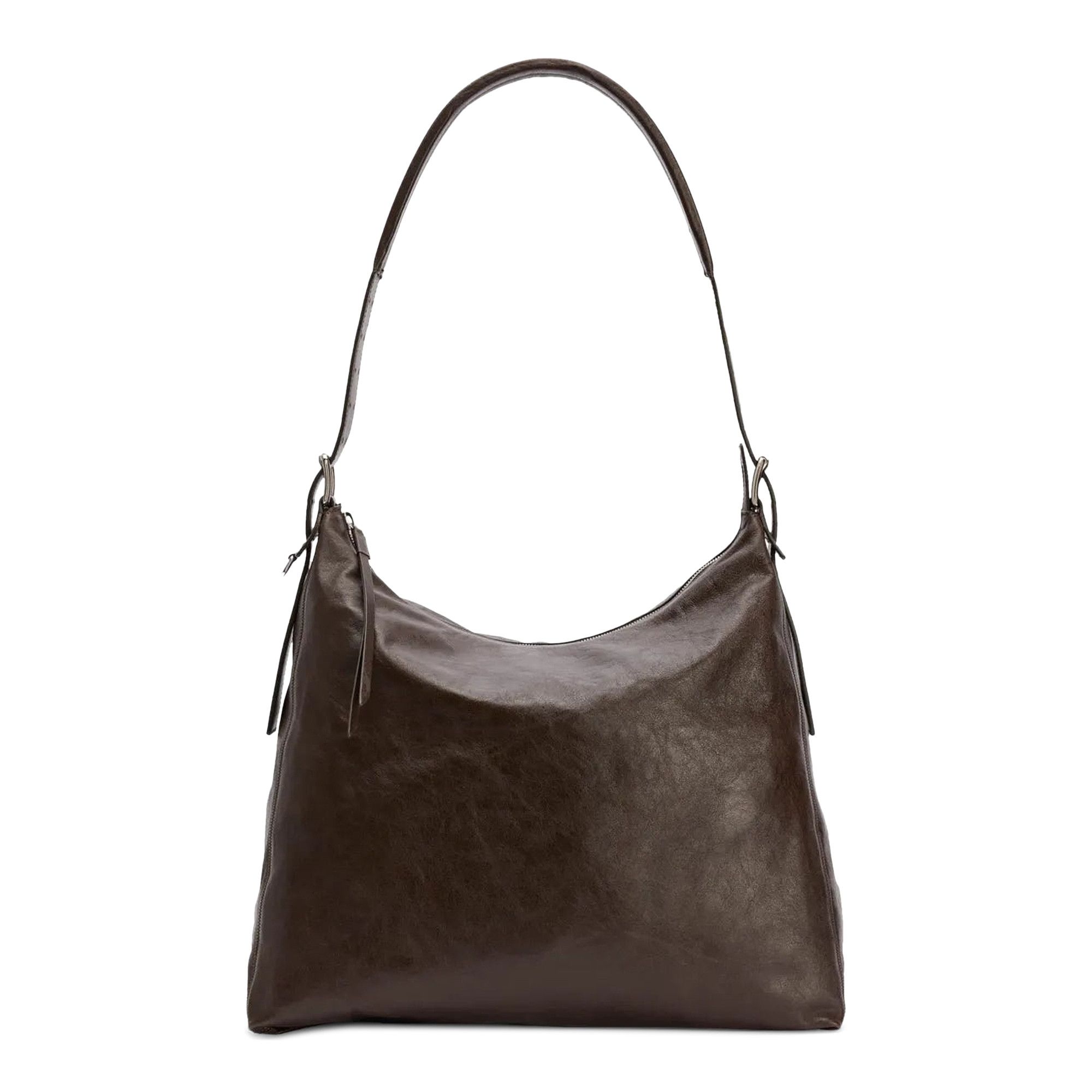 Buy Lemaire Belted Hobo Bag 'Dark Brown' - BG0144 LL0108