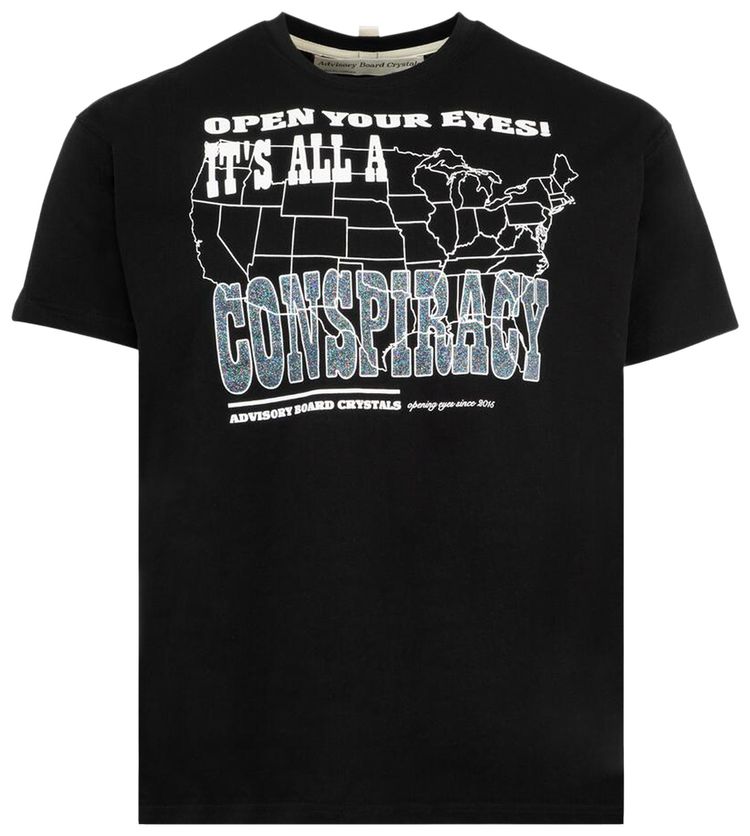 Advisory Board Crystals Conspiracy Tee Black