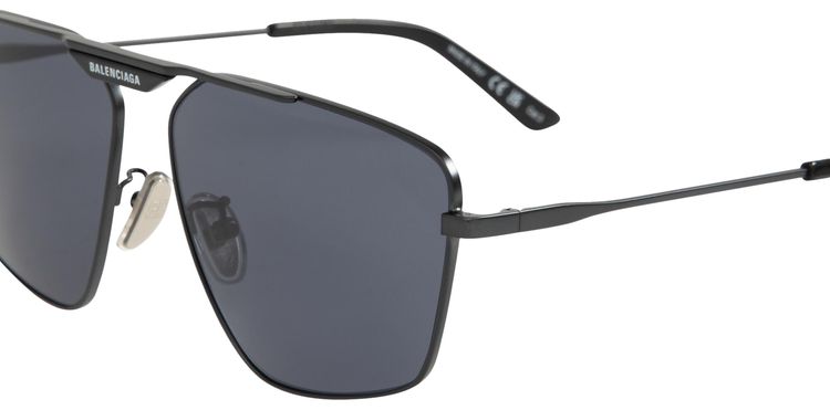 Balenciaga Tag 20 Navigator Sunglasses Matte Dark RuthBlue