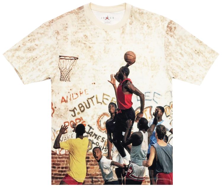 Air Jordan 85 Graphic T Shirt SailLegend Light BrownRedstone