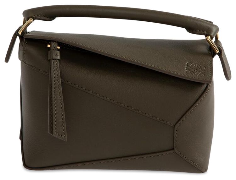 Loewe Mini Puzzle Edge Bag Dark Khaki Green