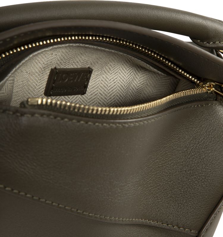 Loewe Mini Puzzle Edge Bag Dark Khaki Green