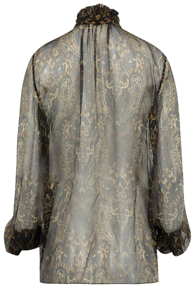 Saint Laurent Printed Blouse MarineMulticolor