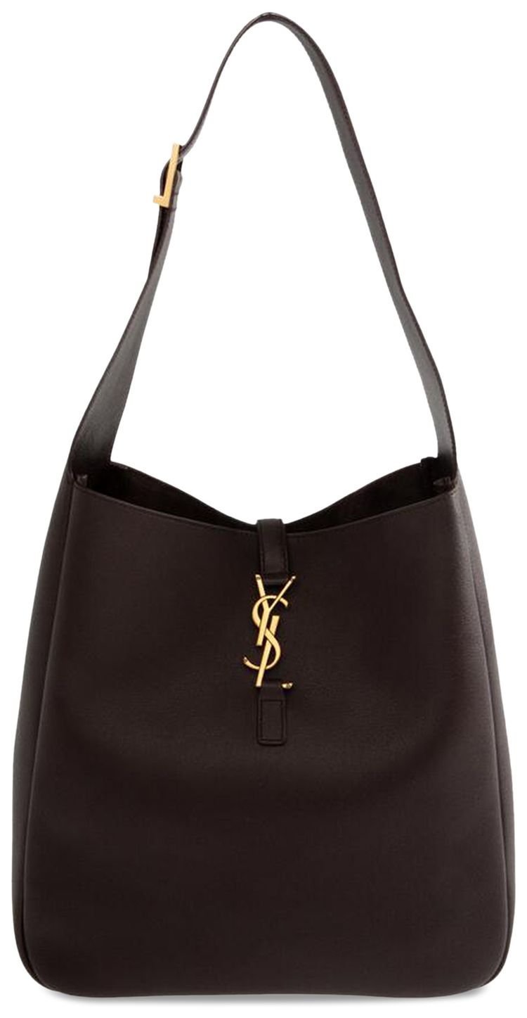 Saint Laurent Large Le 5 A 7 Leather Shoulder Bag Dark Currant