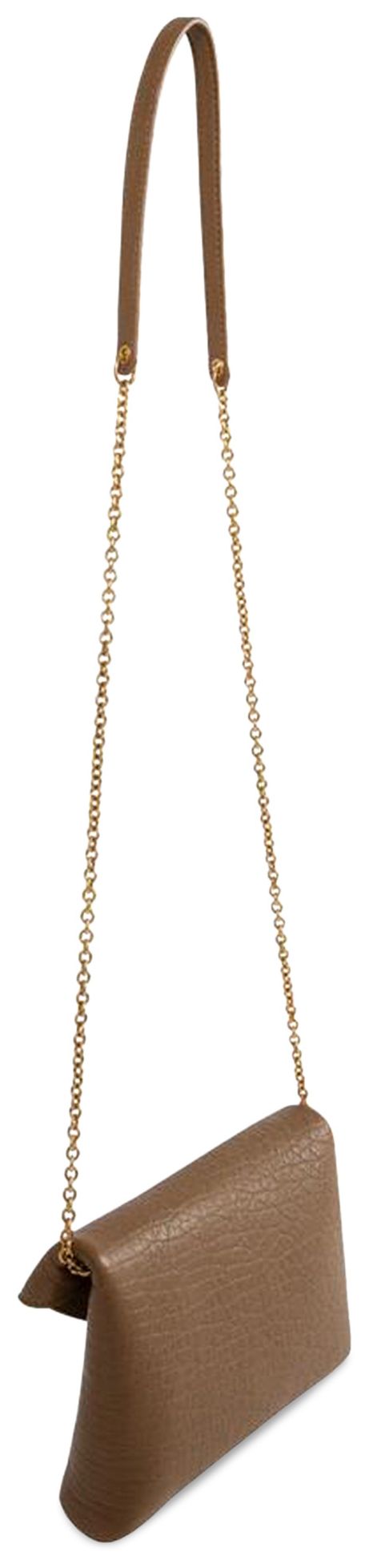 Saint Laurent Cassandre Chain Pouch Dark Cork