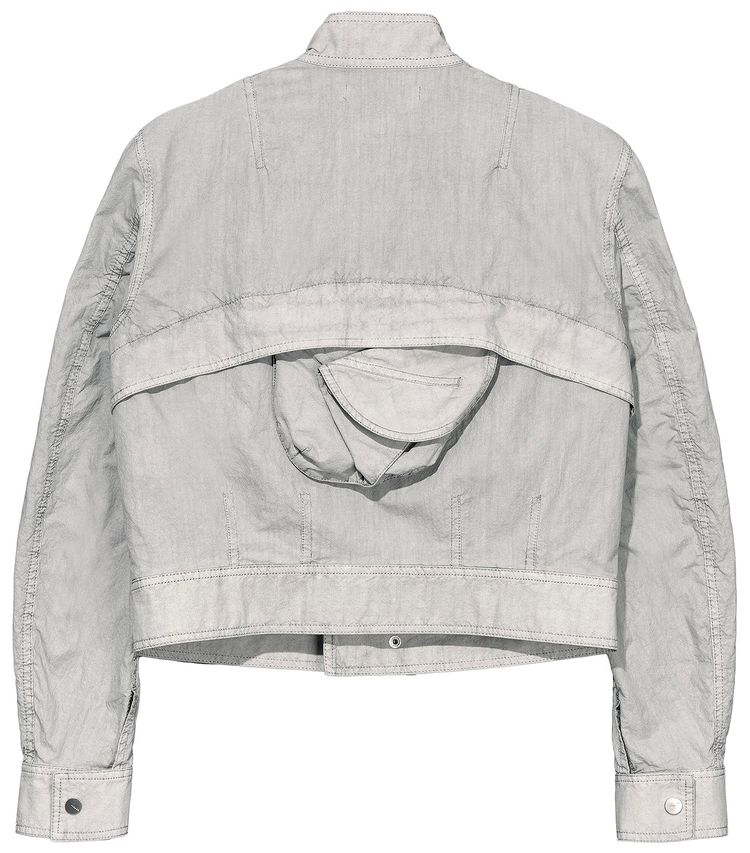 Hyein Seo Dyed Moto Jacket Moon Grey
