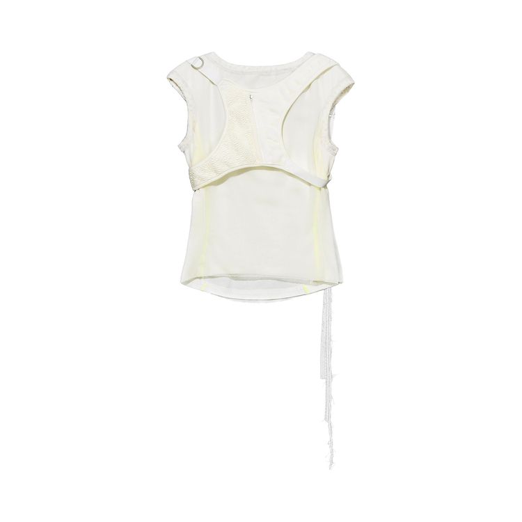 Hyein Seo Back Strap Henley Top White
