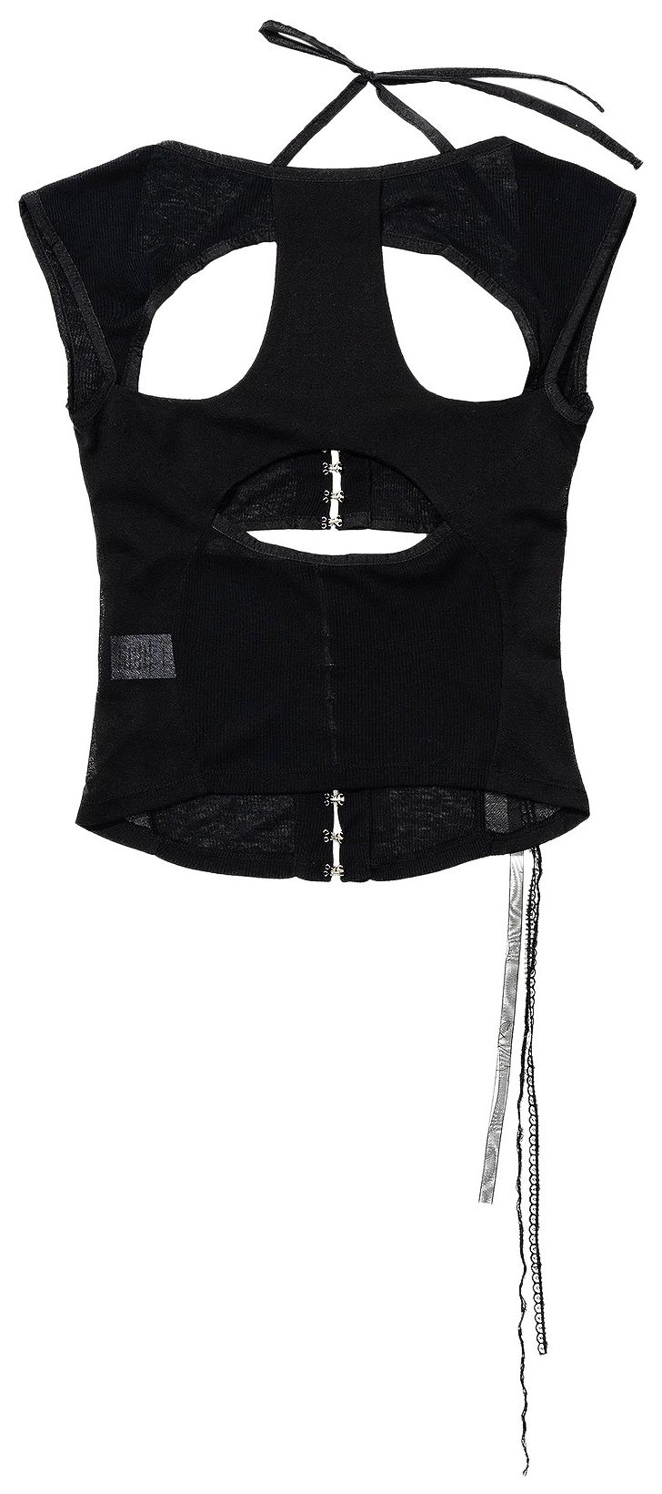 Hyein Seo Layered Slash Top Black