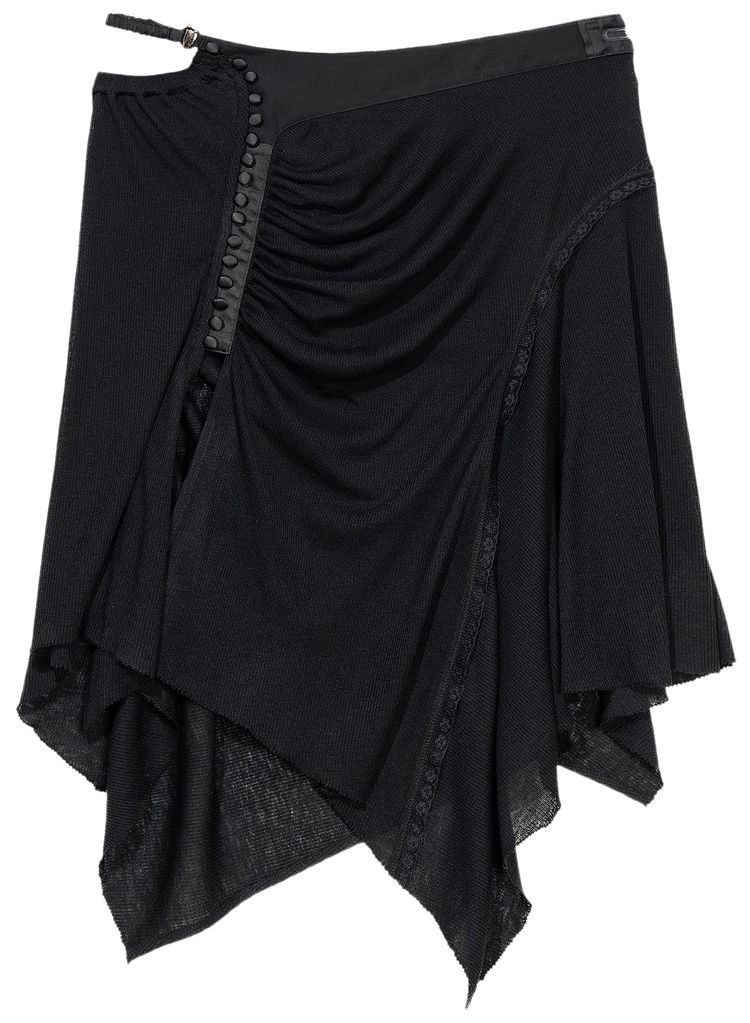 Hyein Seo Shirring Skirt Black