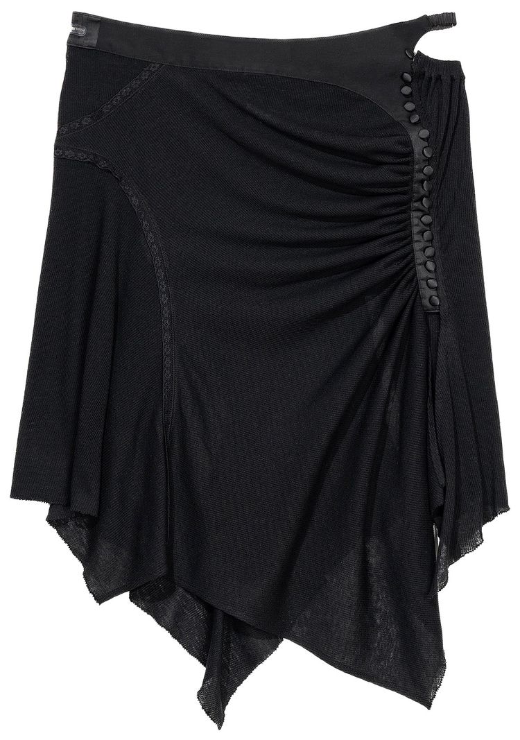 Hyein Seo Shirring Skirt Black