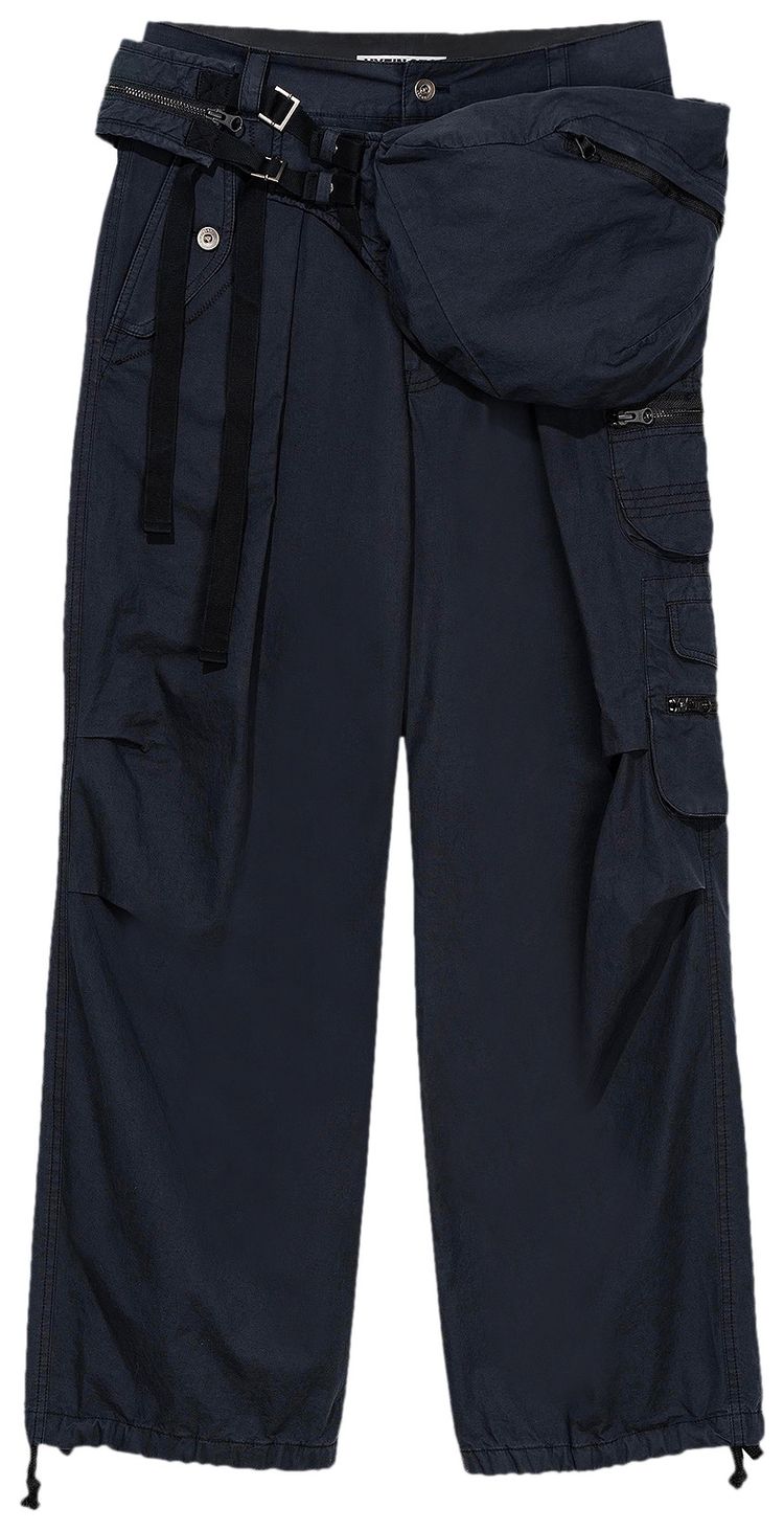 Hyein Seo Waist Bag Pocket Pants Black