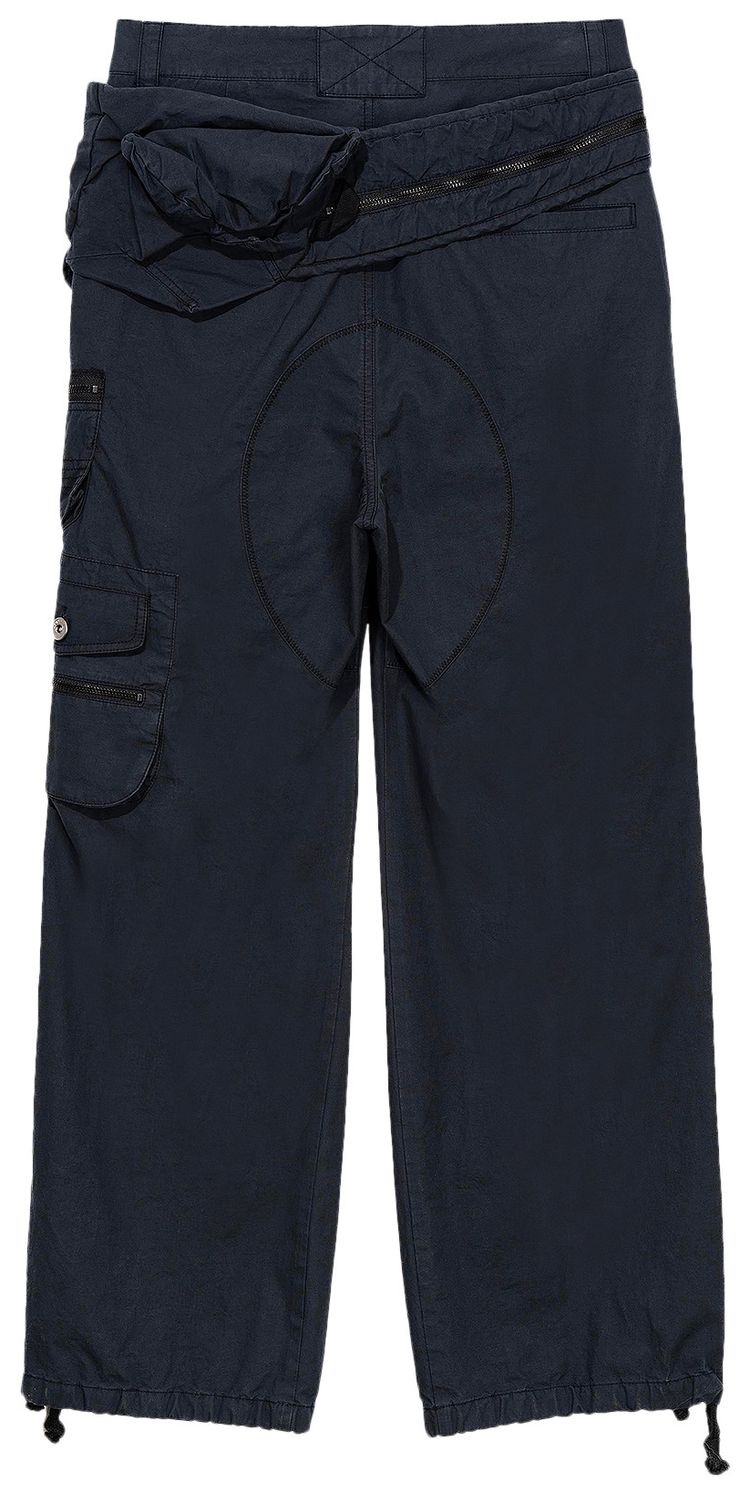 Hyein Seo Waist Bag Pocket Pants Black