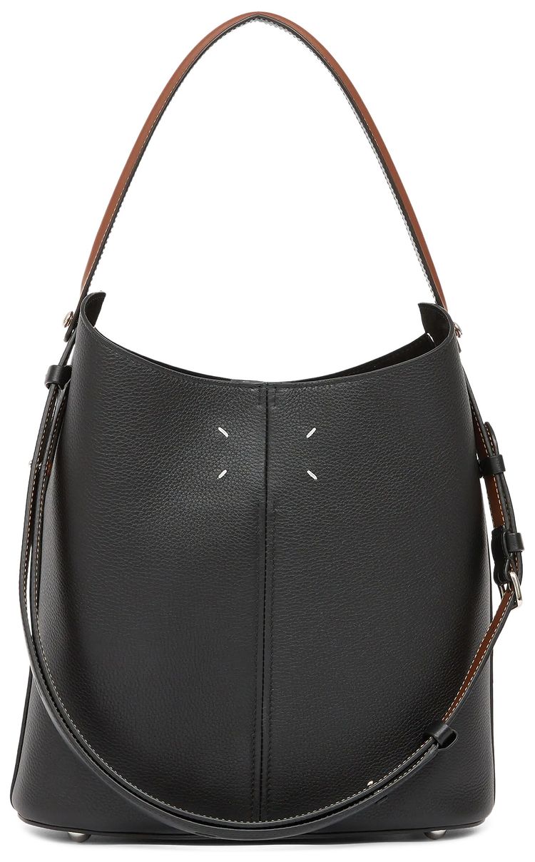 Maison Margiela Dress Age Hobo Bag BlackChestnutBlack