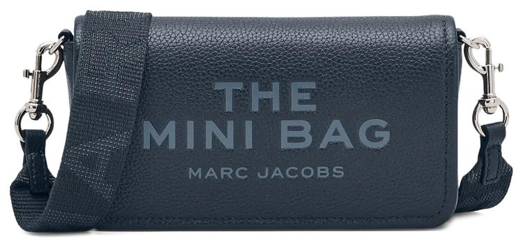 Marc Jacobs Leather Mini Bag Blue Sea