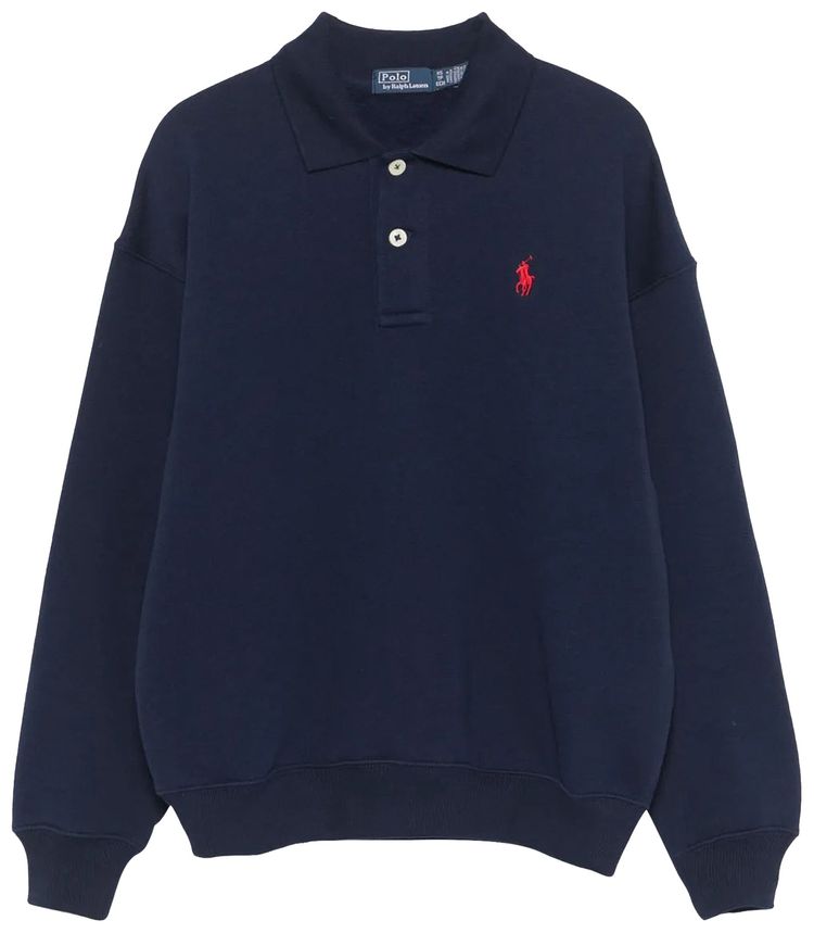 Polo Ralph Lauren Polo Collar Sweatshirt Navy