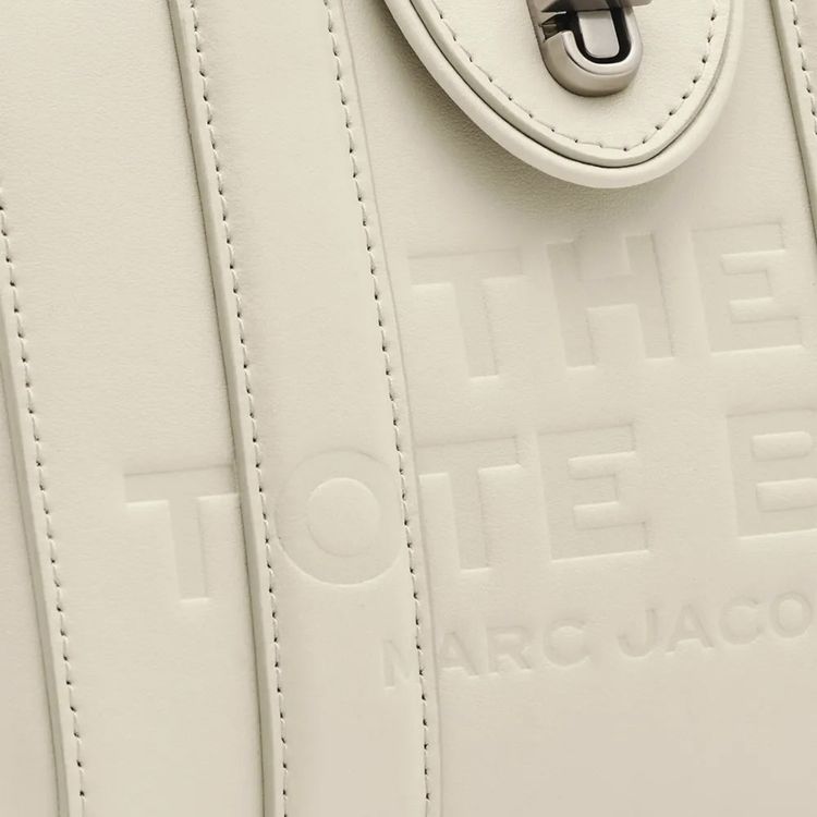 Marc Jacobs Turnlock Crossbody Tote Bag Cloud White