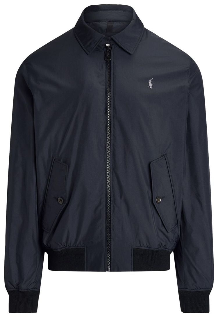 Polo Ralph Lauren Packable Commuter Full Zip Windbreaker Polo Black